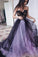 A line Sweetheart Strapless Tulle Sleeveless Lilac Prom Dresses With Appliques,Formal Dress PW462