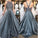 Chic A-line Halter Flowy Prom Dresses Long Beads Chiffon Sleeveless Evening Dresses