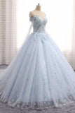 Sweetheart Tulle Long Appliques Hollow Bodice Prom Dresses
