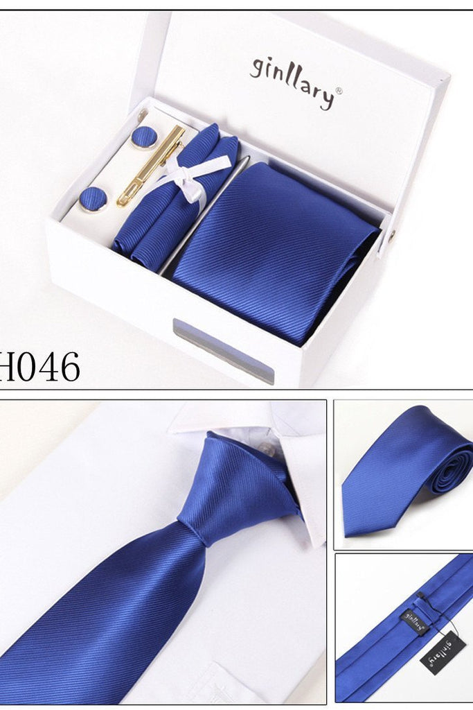 Dark Royal Blue Tie Set