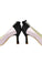 Beautiful Pink And Black Handmade Close Toe Women Shoes For Prom