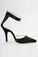 Comfortable Handmade Black Ankle Strap Simple Women Shoes For Prom