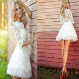 Prom Gowns Lace Evening Dresses Beading Beautiful Pink Formal Dress
