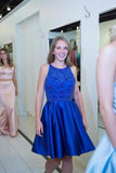 Royal Blue Short Prom Dress Homecoming Dress For PEG8MG9F