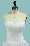 2024 A Line Sweetheart With Applique & Beads Wedding PEFAMB3S