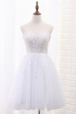 2024 Tulle Homecoming Dresses A Line Sweetheart PF2EMX7L