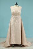 2024 Asymmetrical Prom Dresses A Line Lace Scoop With Beads P8M6J3CR
