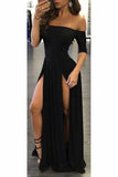 2024 New Arrival Boat Neck Evening Dresses A Line Spandex PGGFZ3PG