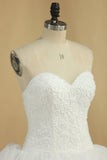 2024 Sweetheart With Applique A Line Wedding P5N5P74A