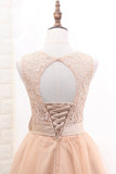 2024 Tulle & Lace Homecoming Dresses Scoop A PYNDYAHN