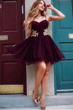 Wonderful Tulle Spaghetti Straps A-Line Homecoming PT1KN3YJ