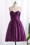2024 Bridesmaid Dress A Line Sweetheart Satin With P1T3HNDP