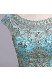 2024 Elegant Prom Dresses A-Line Scoop Beaded Bodice Floor-Length Chiffon Zipper PGSDHHXY