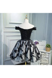 A Line Black Off The Shoulder Homecoming PB5M54ZP