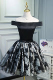 A Line Black Off The Shoulder Homecoming PB5M54ZP
