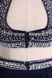 2024 Two-Piece Halter Beaded Bodice Homecoming Dresses A Line Open PAH2YJFD