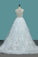 2024 Scoop Tulle Mermaid With Applique Court Train P6TFQSY9