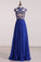 2024 Scoop Prom Dresses Chiffon A Line With Beading Cap PMTLPSRZ