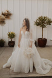 Ball Gown Sweetheart Wedding Dresses With Appliques Beach Wedding STIPH5FC74F