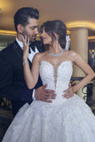 Strapless Long Ball Gowns Lace Beading Wedding Dresses Modest P156R3B3