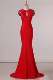 2024 Scoop Evening Dresses Mermaid Spandex With PY5SX4AA