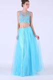 2024 Two-Piece Scoop A Line Prom Dresses With PX2QD2HE