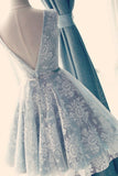 2024 Sexy Open Back V Neck Homecoming Dresses A P78RZRZX