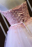 2024 A Line Homecoming Dresses Sweetheart Tulle With P21MP2TG