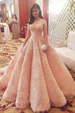 Blush Pink Evening Dress New Fashion Gorgeous Sweet 16 Gowns pink long Quinceanera Dresses