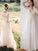 Empire V-neck Chiffon Lace Long Sleeves Floor-Length Wedding Dresses TPP0006644