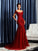 Trumpet/Mermaid Off-the-Shoulder Beading Short Sleeves Long Satin Mother of the Bride Dresses TPP0007100
