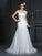 Sheath/Column Sweetheart Beading Sleeveless Long Net Wedding Dresses TPP0006807