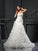 A-Line/Princess Sweetheart Beading Sleeveless Long Organza Wedding Dresses TPP0006836