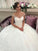 Ball Gown Off-the-Shoulder Court Train Tulle Sleeveless Wedding Dresses TPP0006253