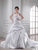 A-Line/Princess One-shoulder Sweetheart Sleeveless Long Pleats Elastic Woven Satin Wedding Dresses TPP0006892