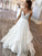 A-Line/Princess Spaghetti Straps Chiffon Ruffles Sweep/Brush Train Sleeveless Wedding Dresses TPP0006882