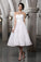 A-Line/Princess Sweetheart Sleeveless Beading Applique Short Taffeta Wedding Dresses TPP0006732
