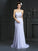 Sheath/Column Sweetheart Beading Sleeveless Long Chiffon Wedding Dresses TPP0006794