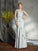 Sheath/Column Sweetheart Applique Sleeveless Long Satin Mother of the Bride Dresses TPP0007079