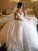 Ball Gown V-neck Tulle Sleeveless Floor-Length Applique Wedding Dresses TPP0006834