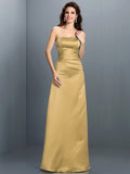 A-Line/Princess Strapless Sleeveless Long Satin Bridesmaid Dresses TPP0005704