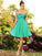 A-Line/Princess Sweetheart Pleats Sleeveless Short Chiffon Bridesmaid Dresses TPP0005549