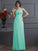 Sheath/Column One-Shoulder Sleeveless Pleats Long Chiffon Bridesmaid Dresses TPP0005791