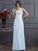 Sheath/Column One-Shoulder Sleeveless Pleats Long Chiffon Bridesmaid Dresses TPP0005791