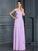 A-Line/Princess Strapless Beading Sleeveless Long Chiffon Bridesmaid Dresses TPP0005573