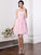 A-Line/Princess Sweetheart Sleeveless Pleats Hand-Made Flower Chiffon Bridesmaid Dresses TPP0005875