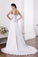 A-Line/Princess Strapless Sleeveless Beading Ruffles Long Silk like Satin Wedding Dresses TPP0006968