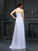 Sheath/Column Strapless Beading Sleeveless Long Chiffon Wedding Dresses TPP0006926