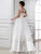 A-Line/Princess Beading Sleeveless Long Lace Organza Wedding Dresses TPP0006916