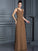 A-Line/Princess Spaghetti Straps Sleeveless Long Chiffon Bridesmaid Dresses TPP0005714